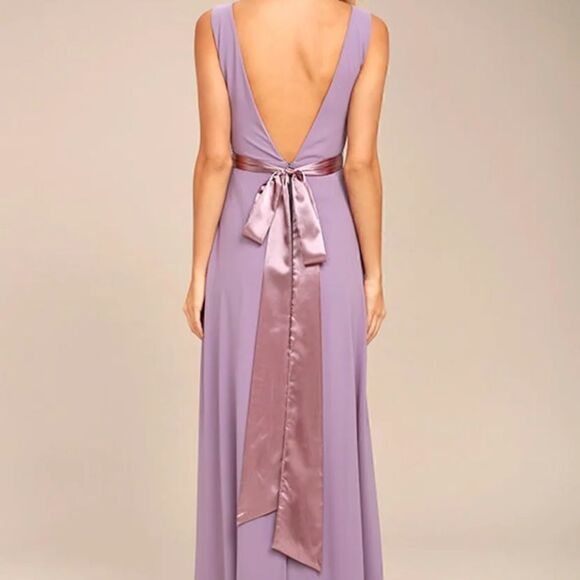 Lulu's That Special Something Dusty Mauve Maxi Dress Size Small - Picture 2 of 12